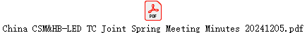China CSM&HB-LED TC Joint Spring Meeting Minutes 20241205.pdf
