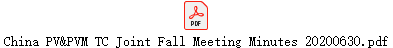 China PV&PVM TC Joint Fall Meeting Minutes 20200630.pdf