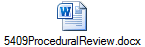 5409ProceduralReview.docx