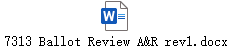 7313 Ballot Review A&R rev1.docx