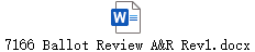 7166 Ballot Review A&R Rev1.docx