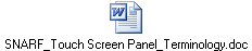 SNARF_Touch Screen Panel_Terminology.doc